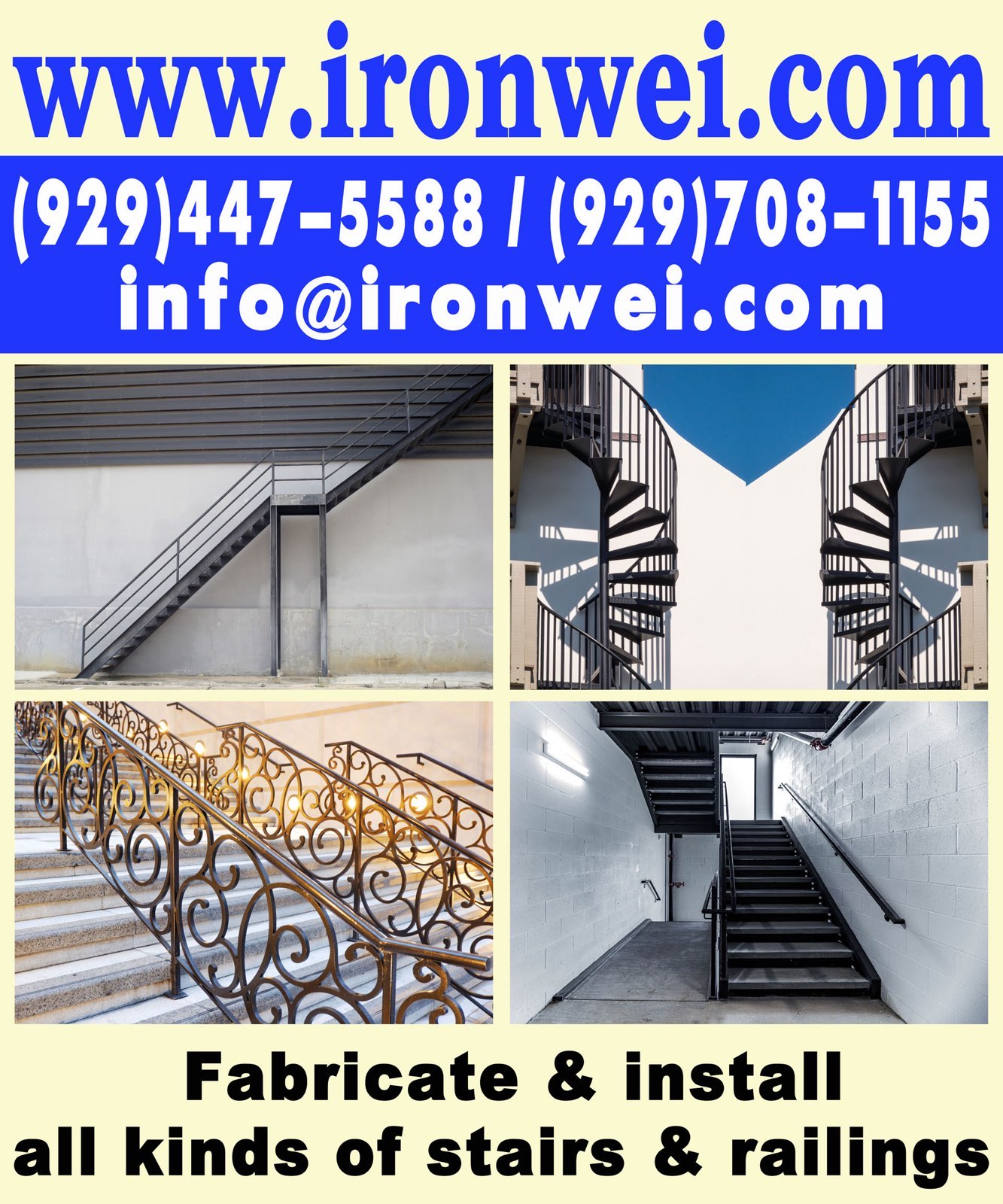 Steel stairs and iron railing fabrication and installation NYC guide
