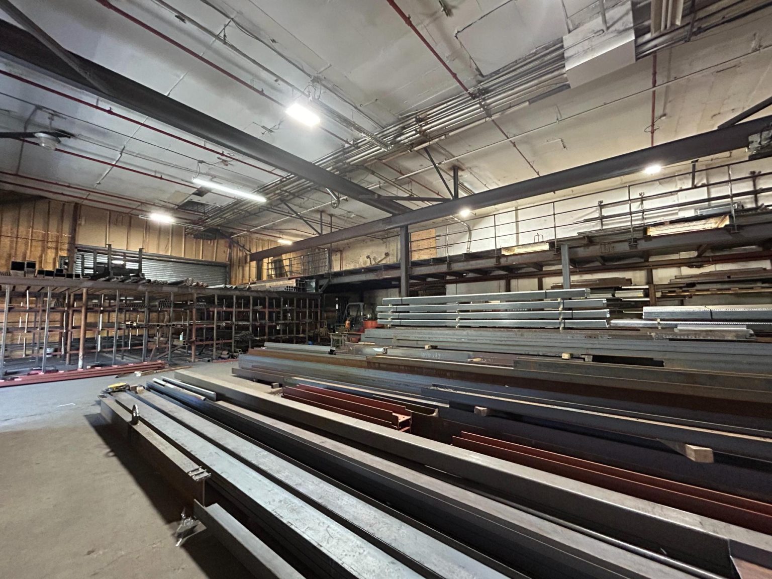 Iron Wei Steel Corp fabrication shop equipment and steel inventory Jamaica Queens NY